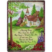 Wholesale Amazing Grace Church Wall Tapestry Afghans