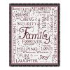 Family Collage  Wall Tapestry Afghan