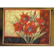 Wholesale Amaryllis With Scroll Tapestry Of Fine Art