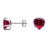 Ruby Heart Stud Earrings wholesale