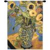 Sunflowers And Pears Tapestry Of Fine Art