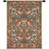 Birds Face To Face I European Tapestry Wall Hanging
