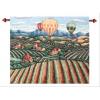 Vineyard View Morning Mist Wall Hanging Tapestry