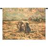 Two Peasant Women Tapestry Of Fine Art