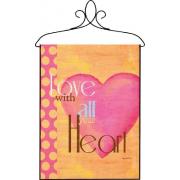 Wholesale Love With All Your Heart Bannerette Wall Hanging Tapestry