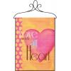 Love With All Your Heart Bannerette Wall Hanging Tapestry