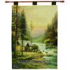 Evening In The Forest W/Verse By Kinkade Tapestry Of Fine Art