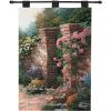 The Rose Garden W/Verse  - Kinkade Tapestry Of Fine Art