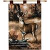 Forest Buck W/Verse Tapestry Of Fine Art
