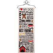 Wholesale I Love My Dog Wall Panel Tapestry Of Fine Art