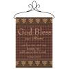 God Bless Our Home Bannerette Tapestry Of Fine Art