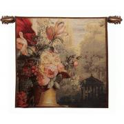 Wholesale Kiosk And Flowers European Tapestry Wall Hanging