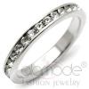 925 Sterling Silver Top Grade Crystal Eternity Ring
