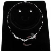 Wholesale Beautiful Rhodium AAA Grade CZ Bridal Jewellery Sets