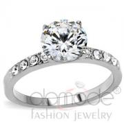 Wholesale Classic Stainless Steel AAA Grade CZ Engagement Ring