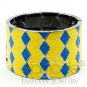 Wholesale Compelling Cubed Stainless Steel Stretch Bracelet