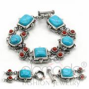 Wholesale Elaborate 925 Sterling Silver Turquoise Bracelet