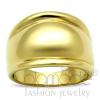 Simple & Grooved Gold Plated Women's Ring Band