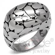 Wholesale Blotted Hollow High Polished Stainless Steel Finger Ring