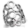 Hollow Circles High Polished Stainless Steel Finger Ring