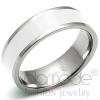 Simple High Polished Stainless Steel White Epoxy Ring