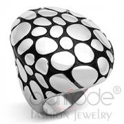 Wholesale Stainelss Steel Spots Black Epoxy Ring