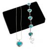 Turquoise And Sterling Silver Necklace Set