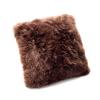 100% Natural, New Zealand Sheepskin Cushion 45x45 Cm, Brown