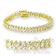 Wholesale Gold Plated Marquise CZ Cubic Zirconia Tennis Bracelet
