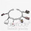 Sterling Silver Epoxy Fashion Novelty Charm Bracelet