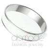 Wholesale Stainless Steel White Epoxy Bangle