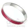 Wholesale Stainless Steel Ruby Red Epoxy Bangle