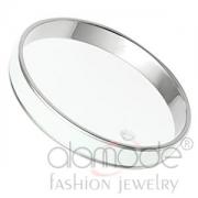 Wholesale High Polished Stainless Steel White Epoxy Bangle