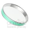 Wholesale Stainless Steel Aquamarine Epoxy Bangle