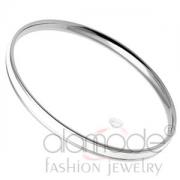 Wholesale Wholesale Thin Stainless Steel White Epoxy Bangle