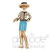 Rose Gold Fashion Crystal Woman Novelty Brooch