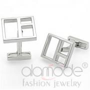 Wholesale Wholesale Rhodium Plated Brass Squares Men