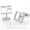 Wholesale Rhodium Plated Brass Squares Men