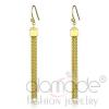 Wholesale Gold Plated Crystal Tassel Drop Dangle Earrings