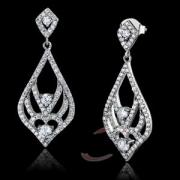 Wholesale Fashion Sterling Silver Rhodium CZ Dangle Earrings