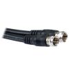 6M RG6 CABLE WITH F CONNECTOR 18AWG CCS 64 AL BRAID CE/RoHS
