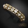 Gold Plated Fashion Bracelet With Crystals From Swarovski