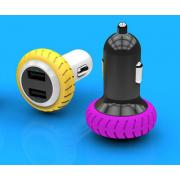 Wholesale Free Shipping 3.1A Dual Usb Car Charger For IPhone/iPad