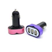 Wholesale Free Shipping 4.2A 3 Port Usb Car Charger For Cell Phone