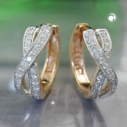 Wholesale HOOP EARRINGS BRILLIANTS-0.20K 14K YELLOW GOLD