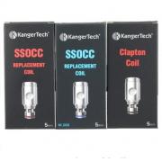 Wholesale Kanger SSOCC 0.15/0.2/0.5/1.5/1.5Ohm Coil Heads 5pcs/pack