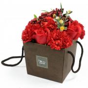 Wholesale Soap Flower Bouqet - Red Rose & Carnation