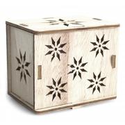 Wholesale 6x Square Wooden LED Light Shadow Box - Stars 