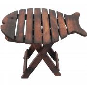 Wholesale Folding Fish Chair - Dark Wood
