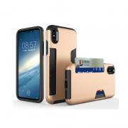 Wholesale Cheap IPhone X Card Holder Case With Dual Layer Design
